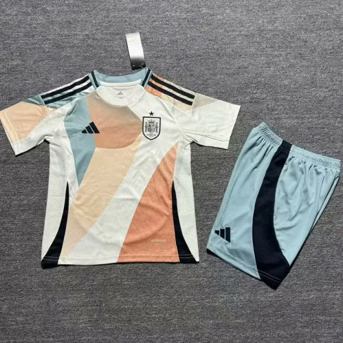 25-26 Spain  Away Kids Soccer Jersey