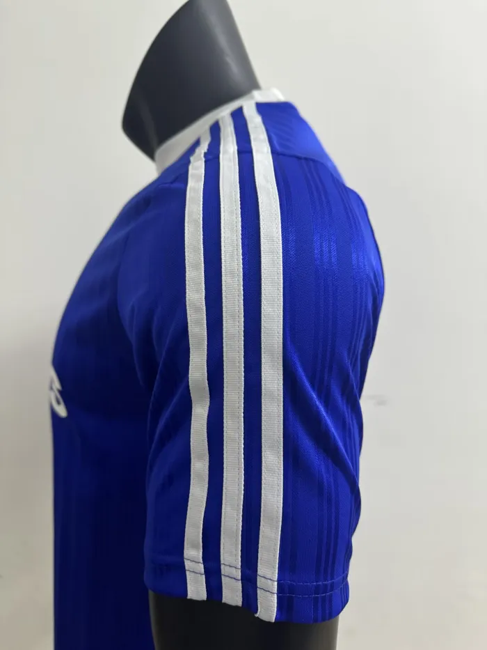 2025 AD Casual Blue Player Version Training shirts *三叶草