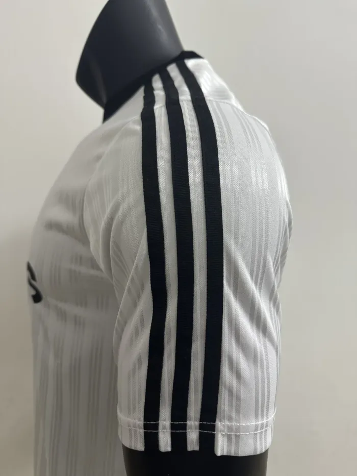 2025 AD Casual White Player Version Training shirts *三叶草