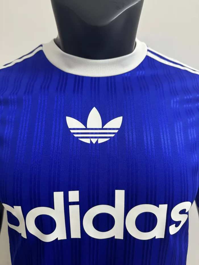 2025 AD Casual Blue Player Version Training shirts *三叶草