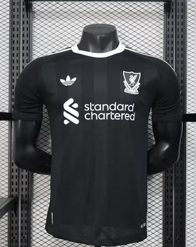 25-26 LIV Black Goalkeeper Player Version Soccer Jersey