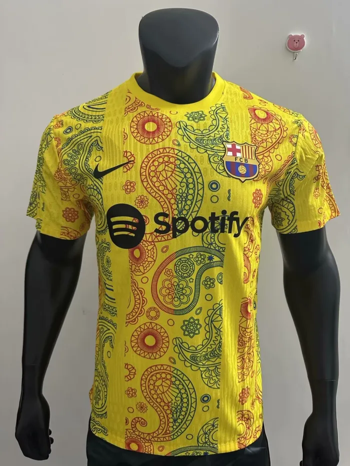25-26 BAR Yellow Special Edition Player Version Training Shirts