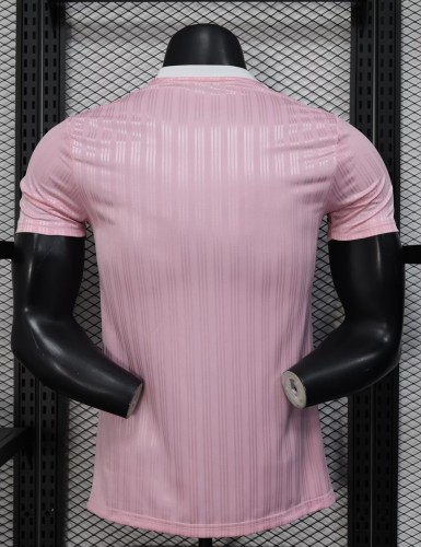 2025 AD Casual Light Pink Player Version Training shirts *三叶草