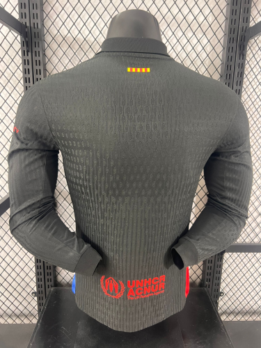24-25 BAR Away Limited Edition Long Sleeve Player Version Soccer Jersey (Print Cactus Jack)