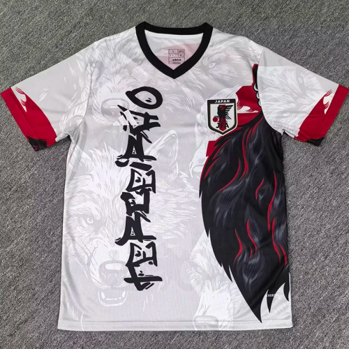 25-26 Japan White Special Edition Fans Soccer Jersey 狼