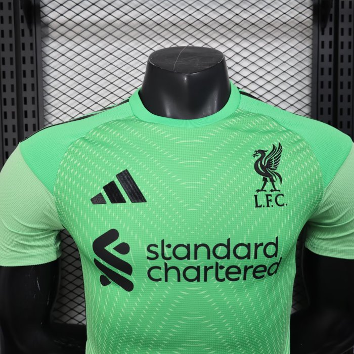 25-26 LIV Green Goalkeeper Player Version Soccer Jersey