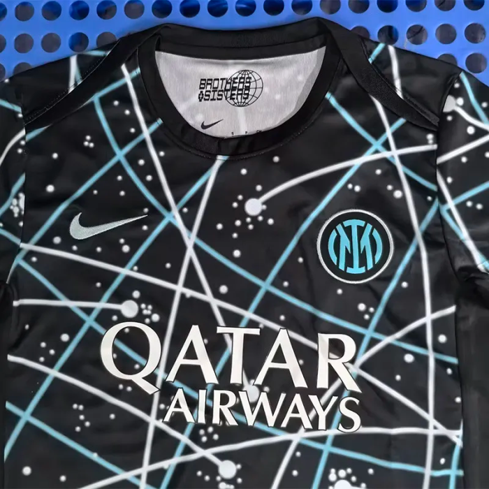 25-26 INT Blue Black Training shirts