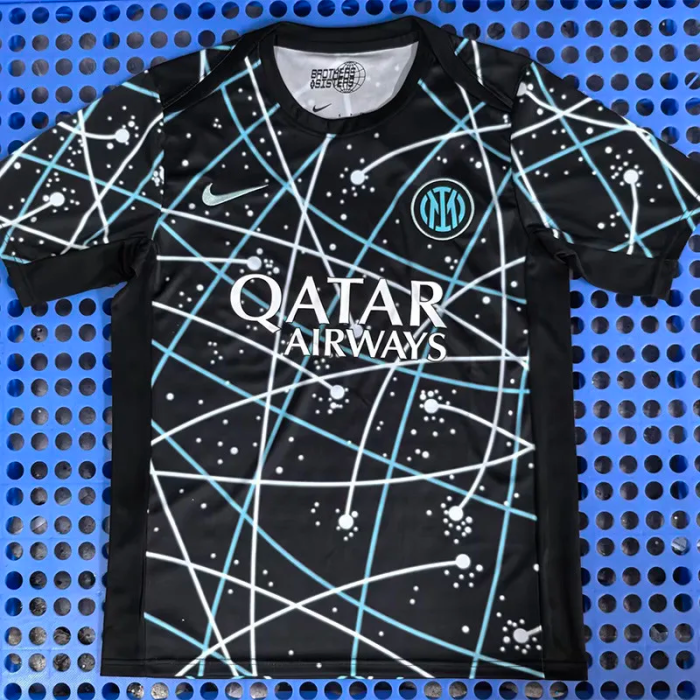 25-26 INT Blue Black Training shirts