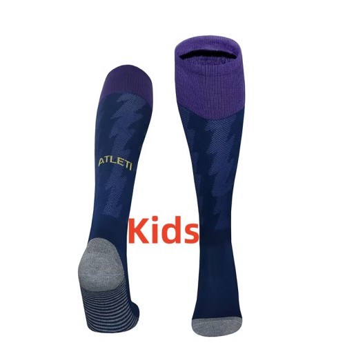 25-26 Atlético Madrid Away Kids Socks