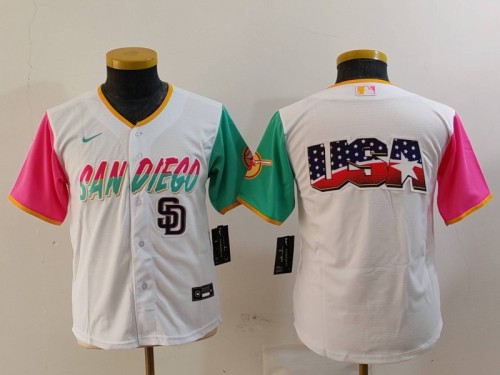 2024 NFL San Diego Padres New Pattern Kids Jersey