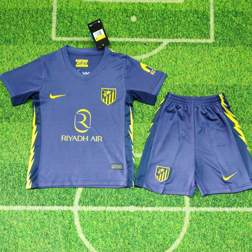 25-26 Atlético Madrid Away Kids Soccer Jersey
