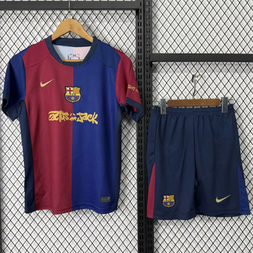 24-25 BAR Home Kids Soccer Jersey (Cactus Jack)