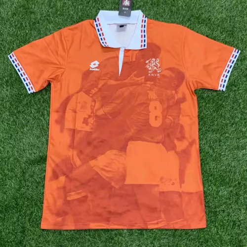 1996  NetherIands Home Retro Soccer Jersey
