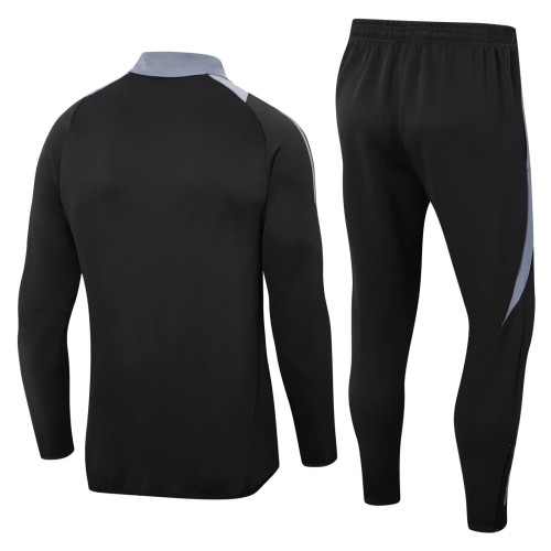 2024 AD Black Jacket Tracksuit