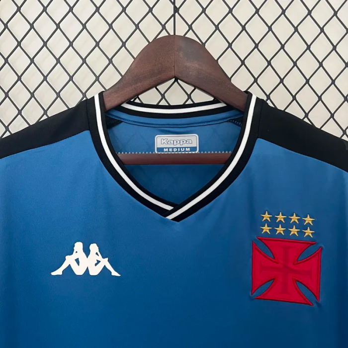 24-25 Vasco Blue GoalKeeper Fans Soccer Jersey