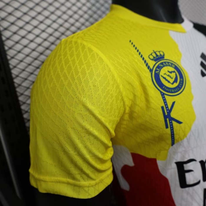 25-26 RONALDO #7 Special Edition Player Version Soccer Jersey*黄白衣领