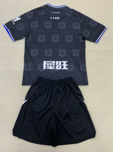 24-25 AJ Auxerre Away Kids Soccer Jersey