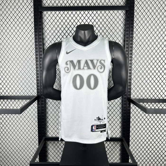 24-25 Dallas Mavericks CHRISTIE #00 White City Edition Top Quality Hot Pressing NBA Jersey