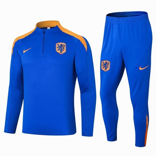 24-25  NetherIands  High Quality Half Pull Tracksuit 