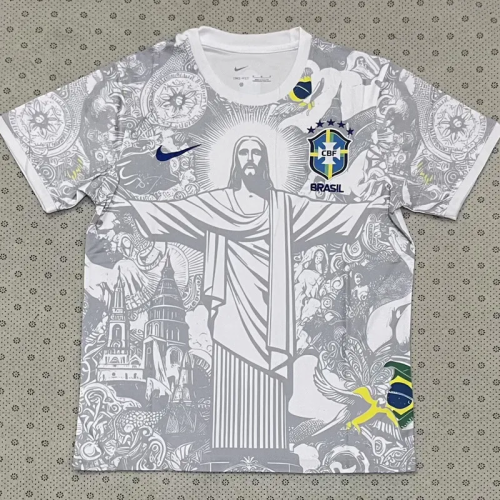 25-26 Brazil White Special Edition Fans Soccer Jersey