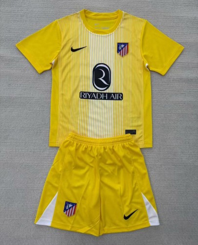 25-26 Atlético Madrid GoalKeeper Kids Soccer Jersey