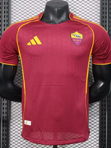 25-26 Roma Home Player Version Soccer Jersey
