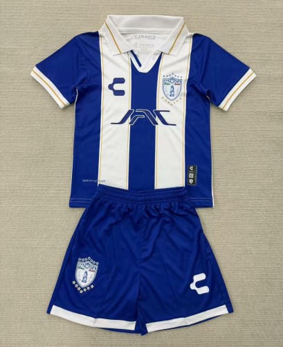 25-26 Pachuca Home Fans Kids Soccer Jersey