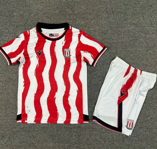 25-26 Stoke City Home Kids Soccer Jersey