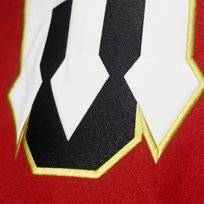 25-26 Manchester United Red Cotton Baseball Jacket