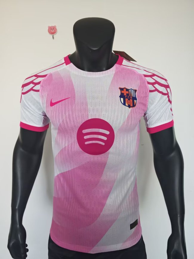 25-26 Barcelona Pink White Concept Edition Player Version Training shirts