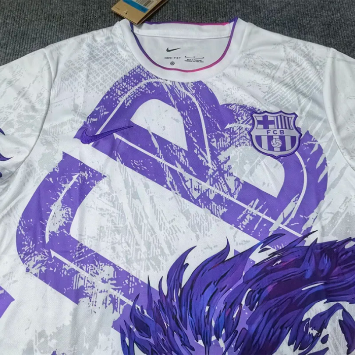 25-26 Barcelona Purple White Special Edition Training shirts