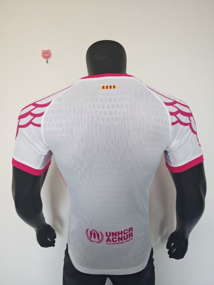 25-26 Barcelona Pink White Concept Edition Player Version Training shirts