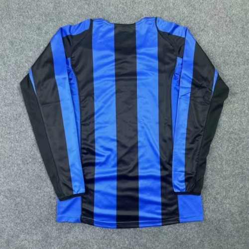 2004-2005 Inter Milan Home Long sleeves Retro Soccer Jersey