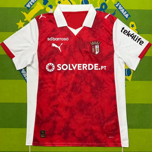 25-26 Braga Home Fans Soccer Jersey