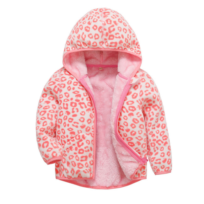 Children's Pink new cardigan hooded coat #UK021