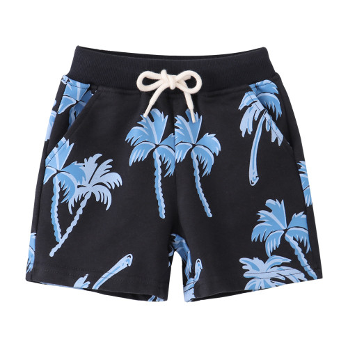 children's new summer shorts Black Blue #DU001