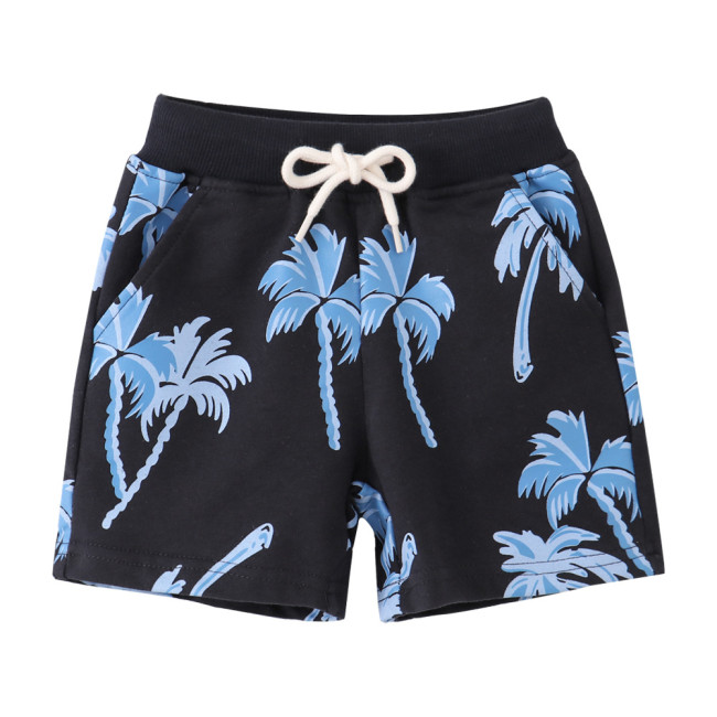 children's new summer shorts Black Blue #DU001