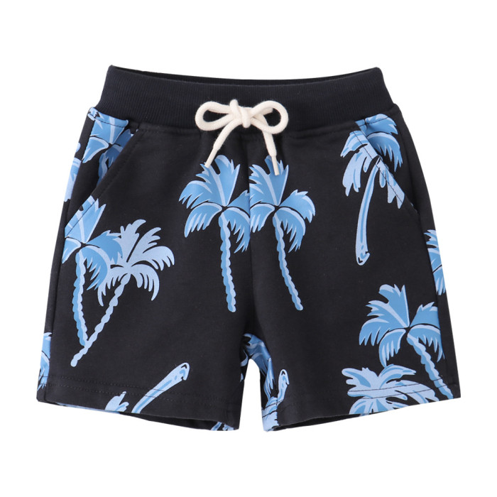 children's new summer shorts Black Blue #DU001