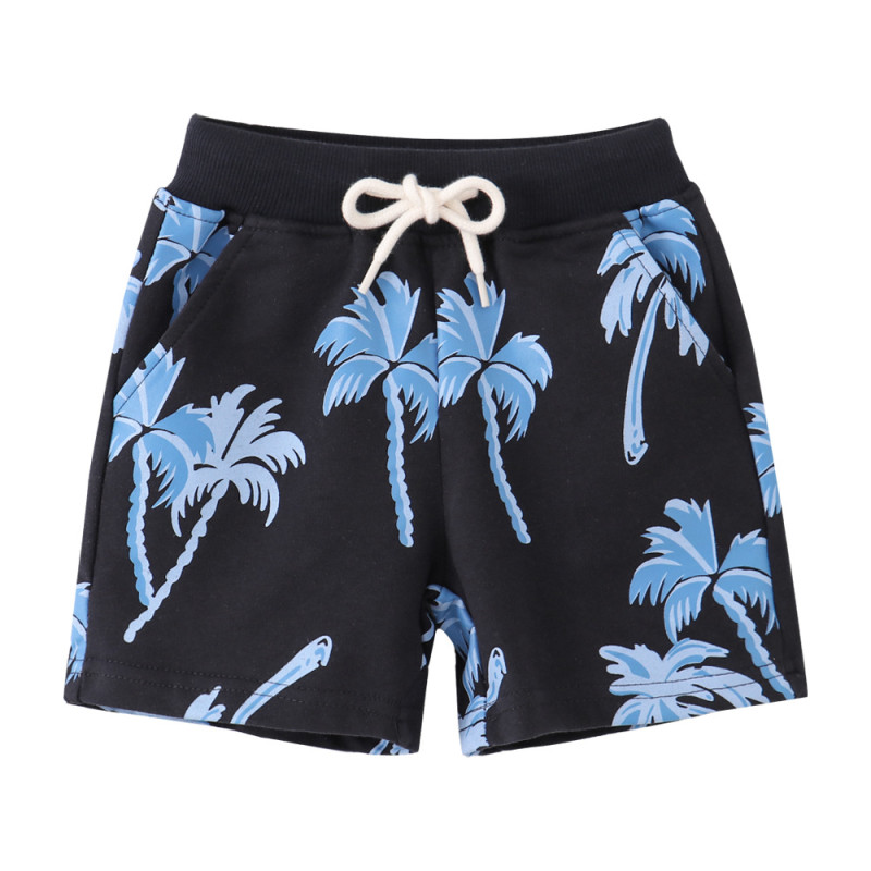 children's new summer shorts Black Blue #DU001