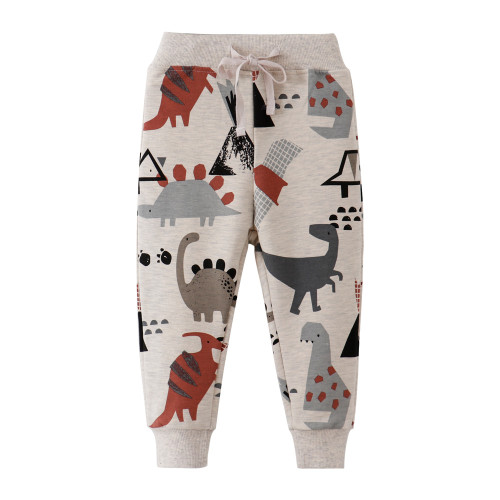 boy's Long Pants Grey Yellow #LP001