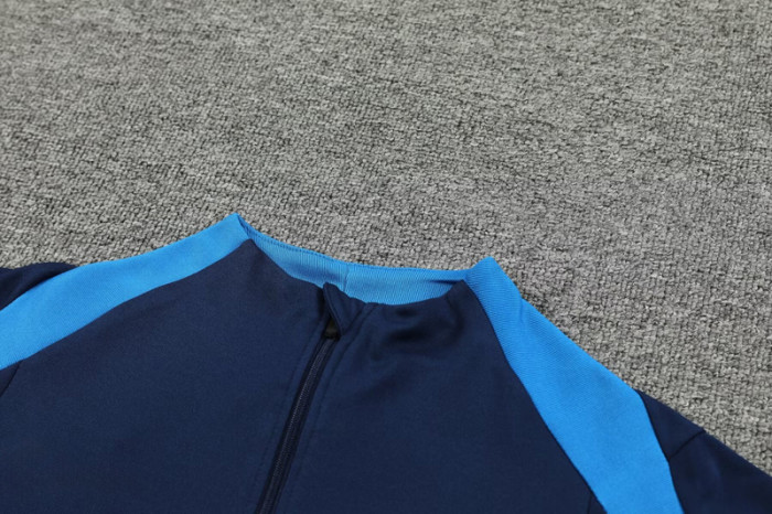 #AHP01 Royal blue Children's Half Pull Tracksuit Long Suit (High Quality)