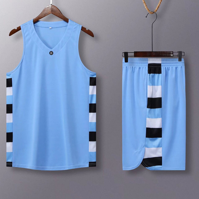 #AK8386 Light blue Children's Vest suit (Customizable)