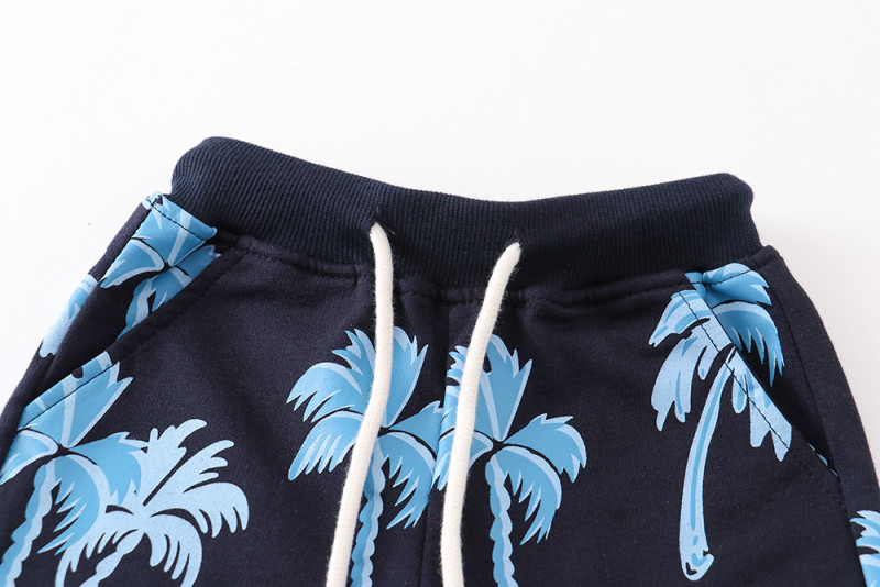 children's new summer shorts Black Blue #DU001