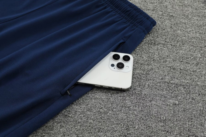 #AHP01 Royal blue Children's Half Pull Tracksuit Long Suit (High Quality)