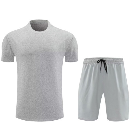 #AKH01 Grey Children's Short Suit (High Quality) (pure cotton yarn)