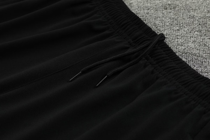 #AHP01 Black Children's Half Pull Tracksuit Long Suit (High Quality)