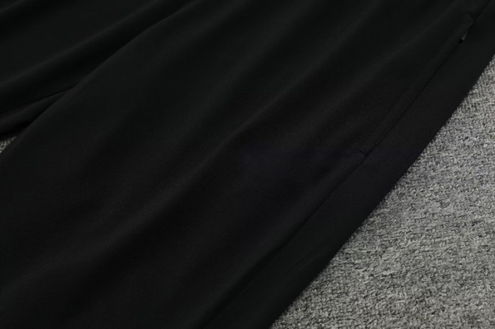 #AHP01 Black Children's Half Pull Tracksuit Long Suit (High Quality)