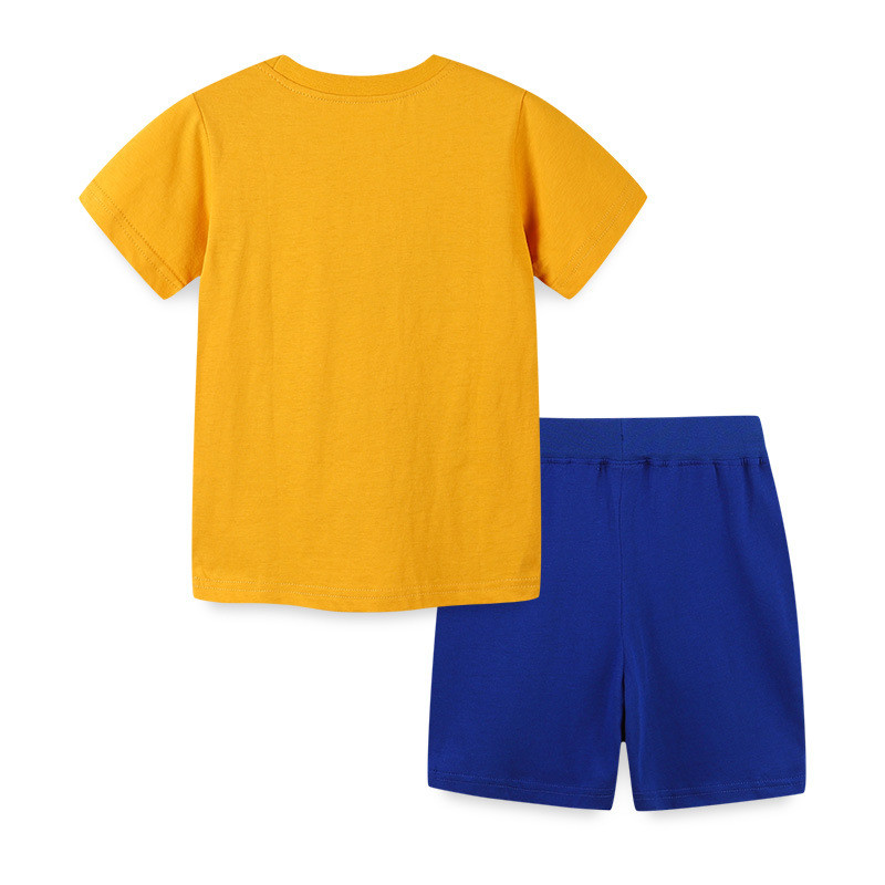 Children's T-shirt shorts set Yellow #020