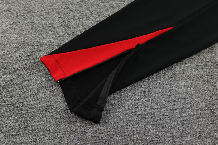 #AHP01 Red Children's Half Pull Tracksuit Long Suit (High Quality)