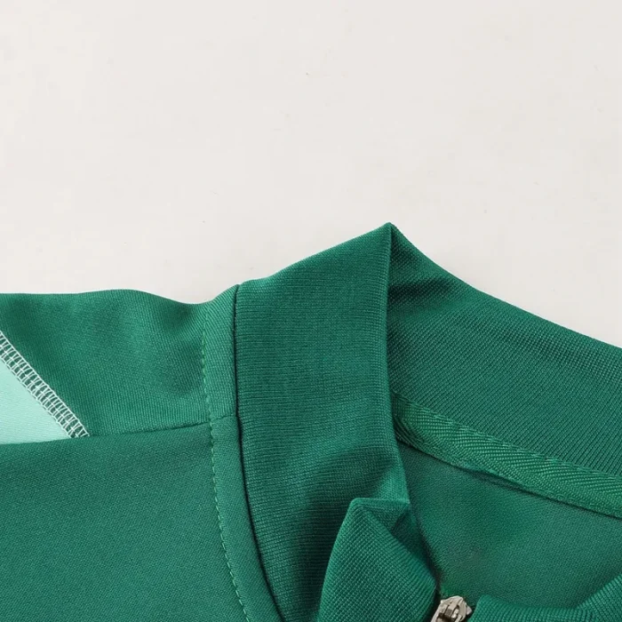 #AHP01 Green Children's Half Pull Tracksuit Long Suit (High Quality)